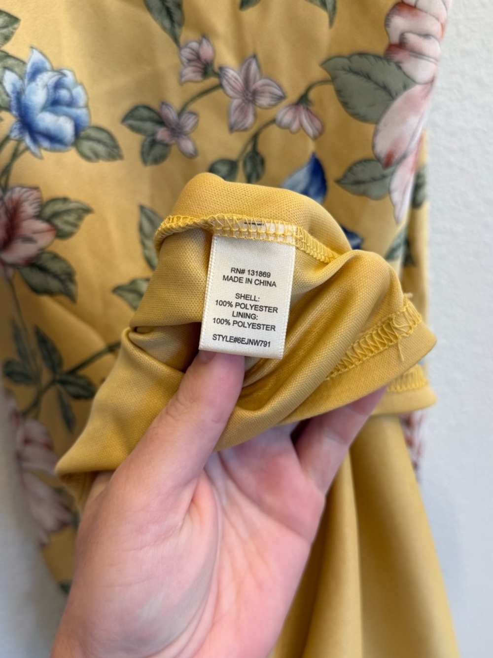 Thirty Thirty Floral Yellow Midi Dress - Picture 4 of 7